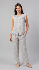 Evolove x Venus Premium Rayon Pajama Set for Women (NPSRY115AG)