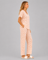 Evolove X Venus Premium Rayon Printed Pajama Set – Soft Breathable Nightwear for Women