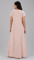 EVOLOVE X VENUS Women's Floral Printed Rayon Long Nightgown | Soft & Breathable Nightdress | Comfortable Sleepwear