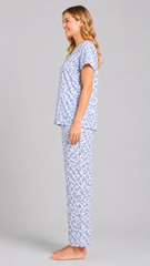 Evolove X Venus Premium Rayon Printed Pajama Set – Soft Breathable Nightwear for Women