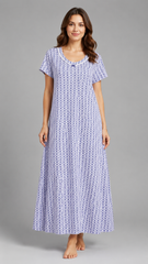 Evolove x Venus Luxury Soft Cotton Long Nightgown for Women