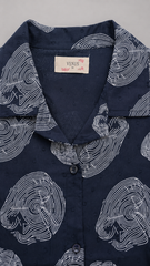Evolove X Venus Premium Rayon Muslin Dobby Textured Pajama Set for Women | Collared Neck Button-Down Top | Soft, Breathable Loungewear & Sleepwear