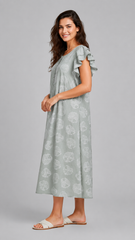 Evolove X Venus Premium Rayon Muslin Dobby Textured Fashionable Short Nighty for Women | Soft, Breathable & Lightweight Sleepwear