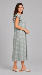 Evolove X Venus Premium Rayon Muslin Dobby Textured Fashionable Short Nighty for Women | Soft, Breathable & Lightweight Sleepwear