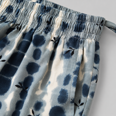 Trendy Blue Tie Dye Rayon Pajama | Women’s Nightwear & Home Wear | Elastic Waist | 2 Pockets