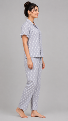 Evolove X Venus Premium Double Cloth 100% Combed Cotton Softest Pajama Set - Loungewear