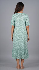 Tencel™ × Bamboo Fashionable Midi Nighty for Women | Premium Short Night Dress