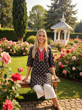 Evolove Women's Pure Cotton Printed Straight Kurta