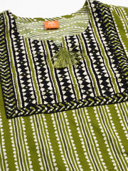 Evolove Women's 100% Cotton Printed Maxi Nighty Sleepwear Super Comfortable & Soft Cotton