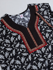 100% Cotton Supersoft with Embroidery Nighty with Pocket, Most Comfortable.