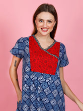 100% Cotton Nighty with Side Pocket | Printed.