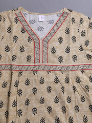 100% Cotton Nighty with Side Pocket | Printed