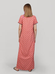 Evolove Women's Viscose Liva Long Maxi Night Gown Nighty Dress with Pocket, Super Soft Comfortable