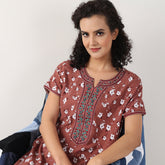 Evolove Women's Viscose Liva Long Maxi Night Gown Nighty Dress With Pocket, Super Soft Comfortable