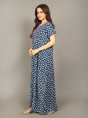 🌸 Evolove Women's Liva Viscose Maxi Nighty with Pocket – Super Soft & Comfortable