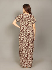 🌸 Evolove Women's Liva Viscose Maxi Nighty with Pocket – Super Soft & Comfortable