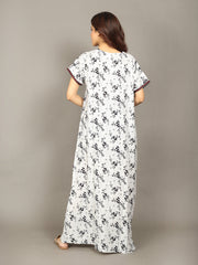 🌸 Evolove Women's Liva Viscose Maxi Nighty with Pocket – Super Soft & Comfortable