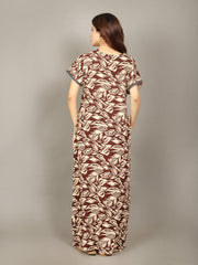 🌸 Evolove Women's Liva Viscose Maxi Nighty with Pocket – Super Soft & Comfortable