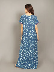 🌸 Evolove Women's Liva Viscose Maxi Nighty with Pocket – Super Soft & Comfortable