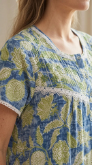 TENCEL™ × Bamboo Luxury Fabric – long nightgown Ultra-Soft, Silky, Breathable & Eco-Friendly. Our most comfortable ever in tonal embroideries for that minimal look,