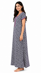 TENCEL™ × Bamboo Luxury Fabric – long nightgown Ultra-Soft, Silky, Breathable & Eco-Friendly. Our most comfortable ever in tonal embroideries for that minimal look,
