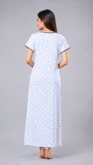 TENCEL™ × Bamboo Luxury Fabric – long nightgown Ultra-Soft, Silky, Breathable & Eco-Friendly. Our most comfortable ever in tonal embroideries for that minimal look,
