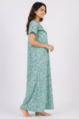 TENCEL™ × Bamboo Luxury Fabric – long nightgown Ultra-Soft, Silky, Breathable & Eco-Friendly. Our most comfortable ever in tonal embroideries for that minimal look,