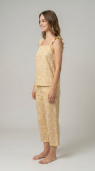Evolove X Venus Women’s Cotton Capri Set – Soft Printed Nightwear, Comfortable Loungewear, Relaxed Fit