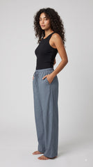 Evolove Aero Soft Women's Relaxed Fit Pyjama | Wide Leg Lounge Pants with Elasticated Waist & Drawstring | Comfortable Sleepwear