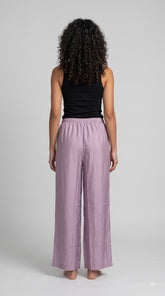Evolove Aero Soft Women's Lavender Wide Leg Pyjama | Relaxed Fit Lounge Pants with Elasticated Waist & Drawstring | Comfortable Sleepwear