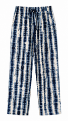 Trendy Blue Tie Dye Rayon Pajama | Women’s Nightwear & Home Wear | Elastic Waist | 2 Pockets