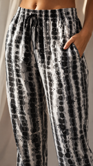 Trendy Tie Dye Rayon Pajama | Women’s Nightwear & Home Wear | Elastic Waist | 2 Pockets