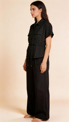 Evolove Cotton Flex Co-Ord Pajama Set – Soft Breathable Lounge Wear for Everyday Comfort