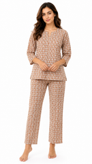 EVOLOVE x DOZIE Premium Cotton Pajama Set - Loungewear for Women