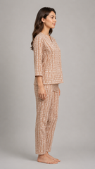 EVOLOVE x DOZIE Premium Cotton Pajama Set - Loungewear for Women