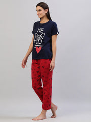Pyjama set Navy 100% Cotton