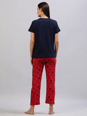 Pyjama set Navy 100% Cotton