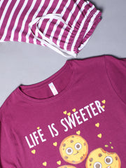 Pajama set Wine 100 % cotton