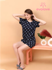 Shorts set Navy 100 % cotton