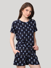 Shorts set Navy 100 % cotton