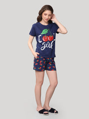 Shorts set Navyblue 100 % cotton