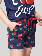 Shorts set Navyblue 100 % cotton