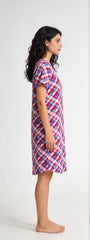 Evolove Women's Short Nighty – 100% Cotton, Loose Fit | Super Soft & Comfortable Nightwear