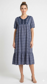 TENCEL™ × Bamboo Luxury Fabric – Short midi Nightgown ,Ultra-Soft, Silky, Breathable & Eco-Friendly