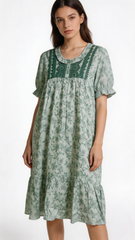 TENCEL™ × Bamboo Luxury Fabric – long nightgown Ultra-Soft, Silky, Breathable & Eco-Friendly. Our most comfortable ever in tonal embroideries for that minimal look