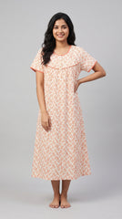 EVOLOVE X VENUS Women's Floral Printed Rayon Short Nighty | Soft & Comfortable Sleepwear