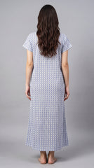 EvoLove x Venus™ Premium Designer Rayon Long Nightgown for Women | Soft Breathable Maxi Nighty | Elegant Floral Printed Loungewear & Sleepwear