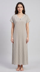 EvoLove x Venus™ Premium Designer Rayon Long Nightgown for Women | Soft Breathable Maxi Nighty | Elegant Floral Printed Loungewear & Sleepwear