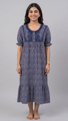 Tencel ™ × Bamboo Fashionable Midi Short Nighty for Women | Premium Short Night Dress