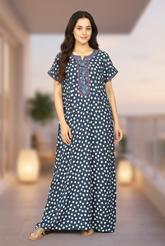 🌸 Evolove Women's Liva Viscose Maxi Nighty with Pocket – Super Soft & Comfortable